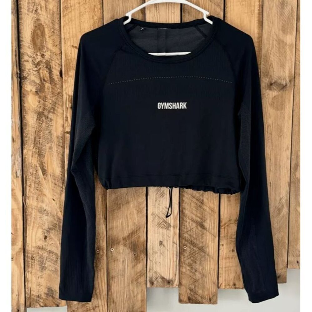 Gymshark Breeze Lightweight Seamless Womens Long Sleeve Crop Top Size Small